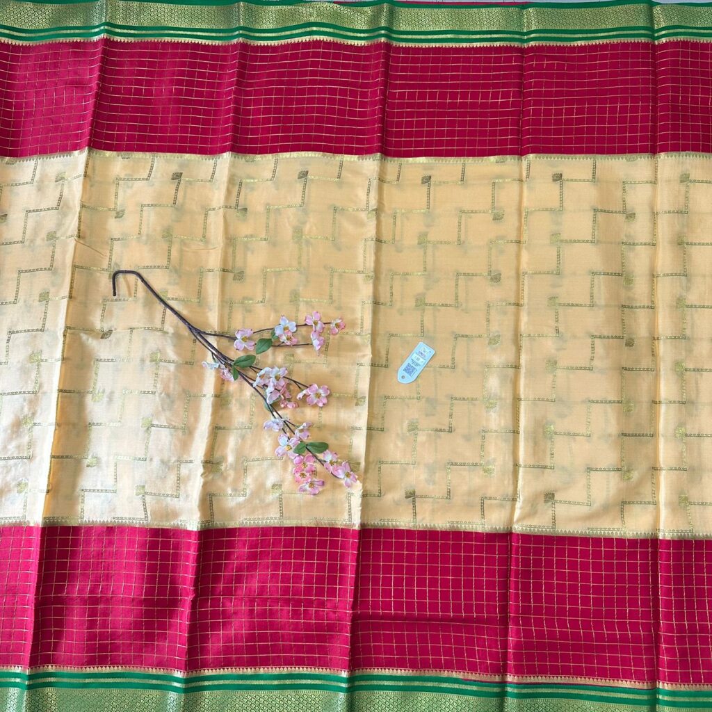 Pure Mysore Silk Crepe Saree